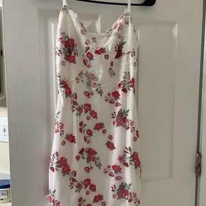 SHEIN floral contrast lace Bodycon Dress